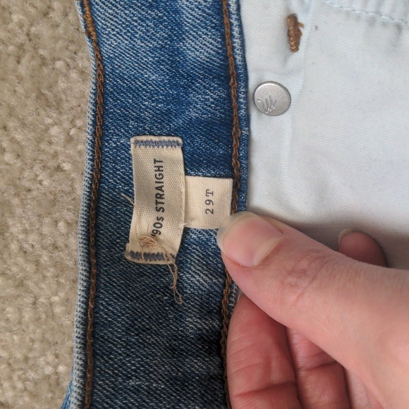 Madewell 90s Straight Jean (Size 29 Tall) - Picture 3 of 5